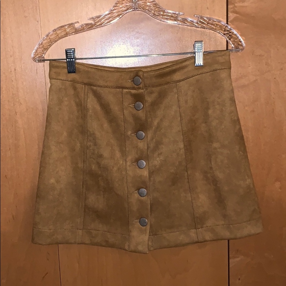 Button Up Mini Skirt